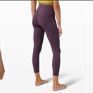 Lululemon Align High Rise Pant with Pockets 25” in Grape Thistle Size 10